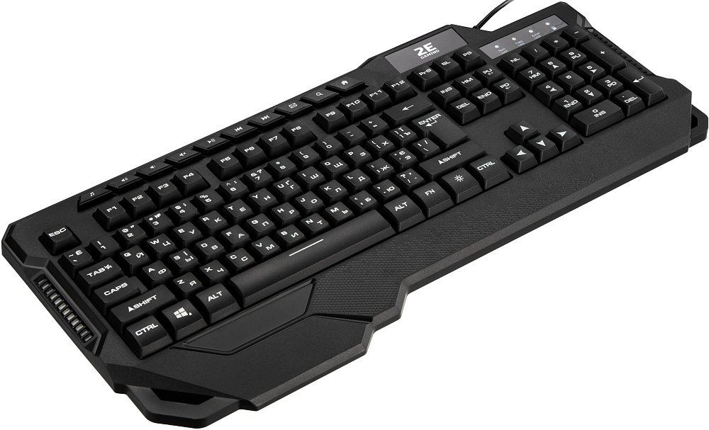 Клавиатура игровая 2E Gaming KG340 LED USB Black Ukr