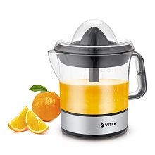 Соковыжималка цитрусовая Vitek VT-3669 стальной/черный