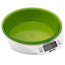 Весы кухонные электронные Vitek VT-2400 белые/зеленые