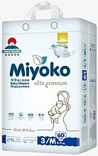 Подгузники Miyoko elite детские M/3, 60 шт.
