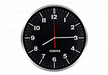 Часы настенные Centek СТ-7100 Black (черн + хром)