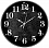 Часы настенные Рубин 4040-1244B черный - микро фото 1