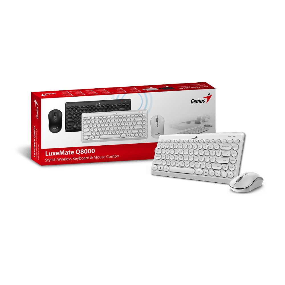 Комплект Клавиатура + Мышь Genius Luxemate Q8000 White - фото 3