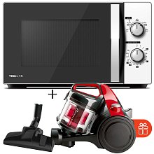 СВЧ Toshiba MW-MM20P(WH)-P + Пылесос Midea 15K