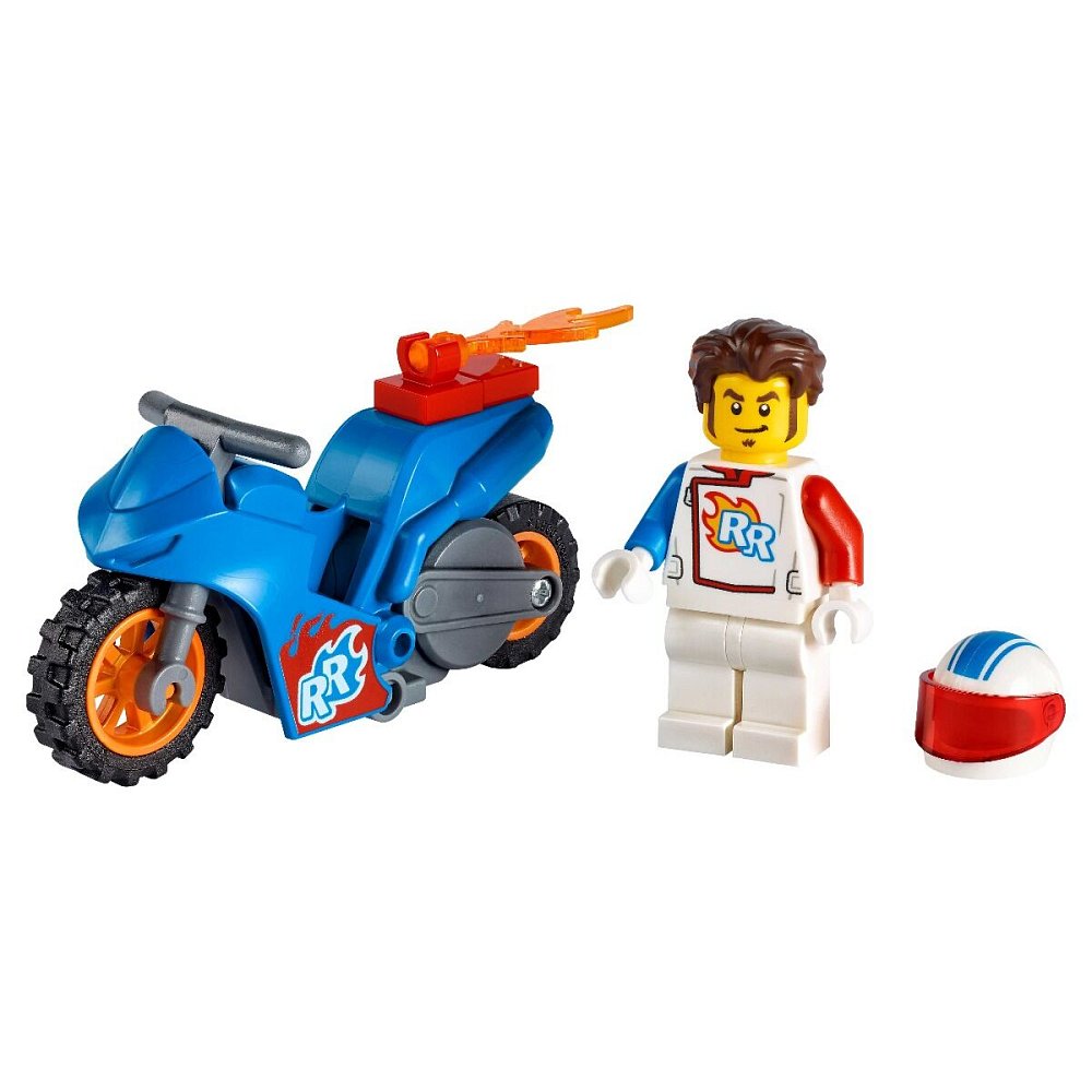 Игрушки Lego Город Реактивный трюковый мотоцикл 60298 - фото 4