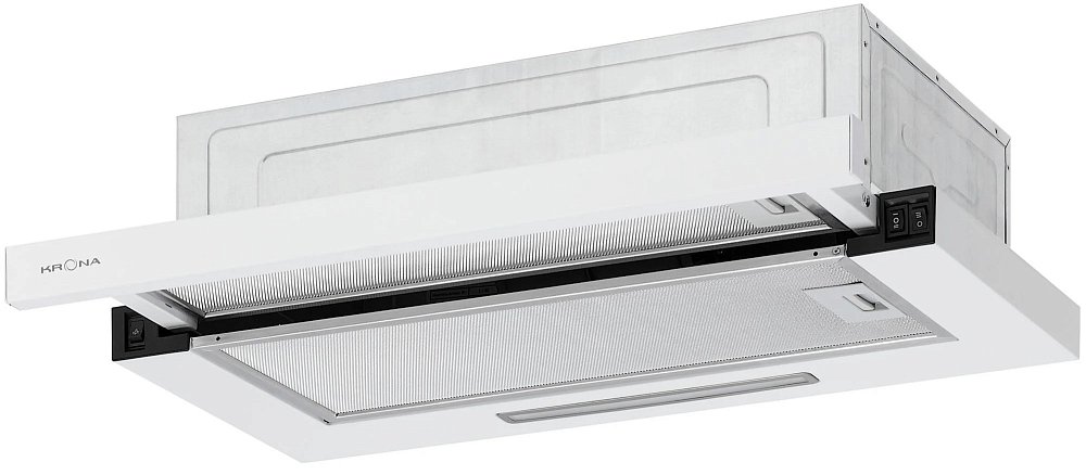 Вытяжка телескопическая Krona KERRY E 600 WHITE PB V2 белая