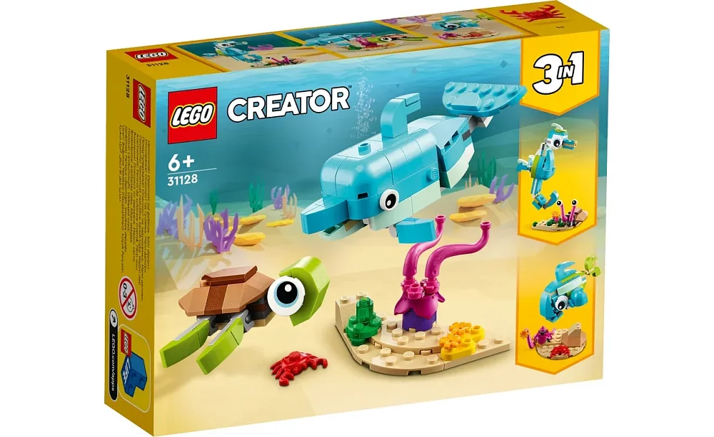 Игрушки Lego Криэйтор Дельфин и черепаха 31128  - фото 1