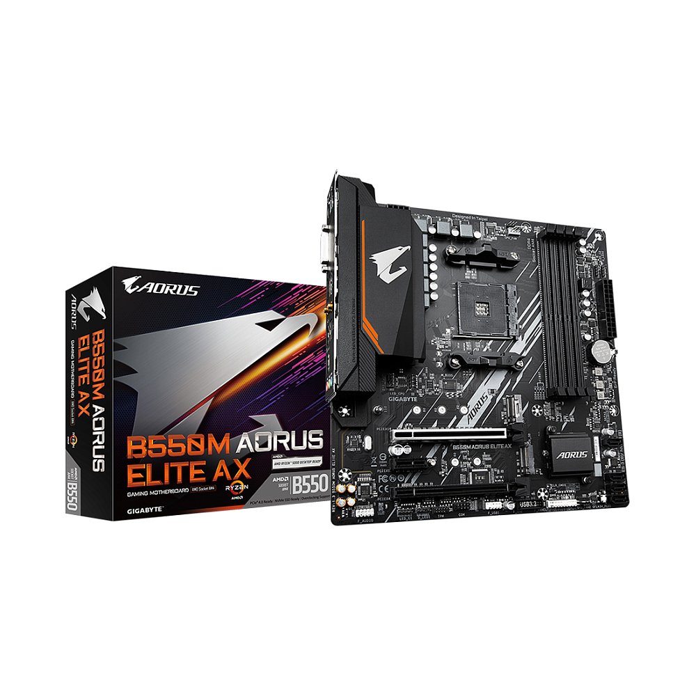 Материнская плата Gigabyte B550M AORUS ELITE AX Материнская плата Gigabyte B550M AORUS ELITE AX