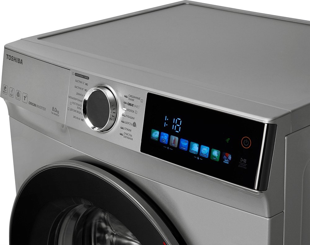 Стиральная машина Toshiba TW-BN90C4UZ(SK) серая - фото 6