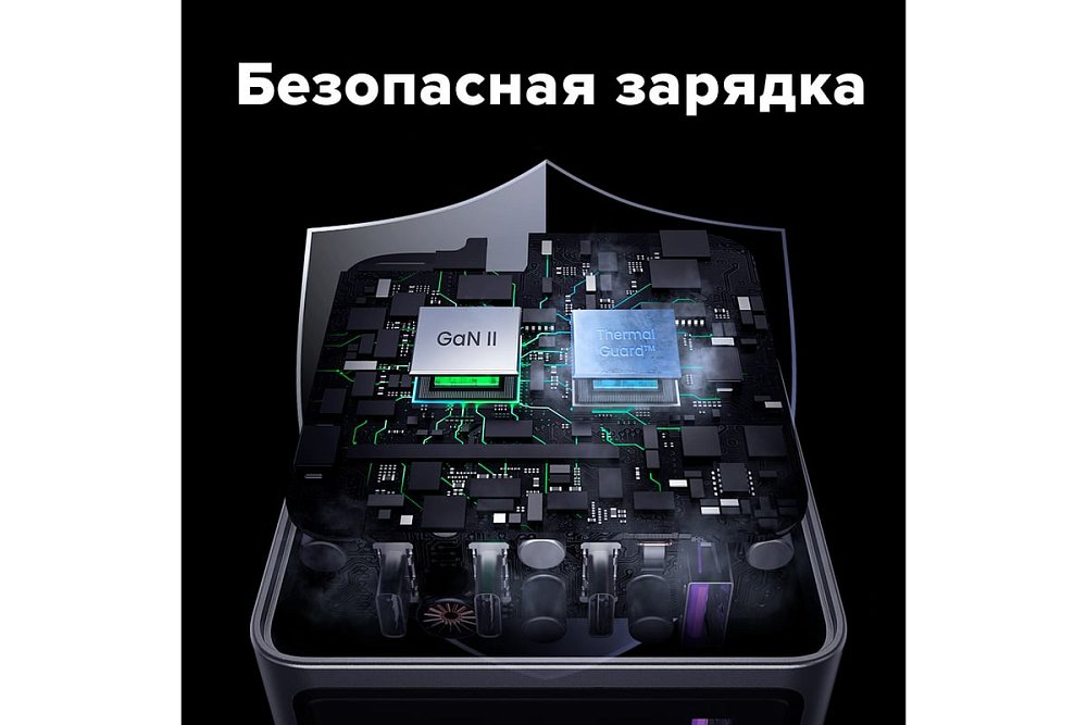 Зарядное устройство Ugreen X755 25871 Nexode Pro 65W/ 2*USB-C/1*USB-A/ GaN Tech Fast Charger - фото 7