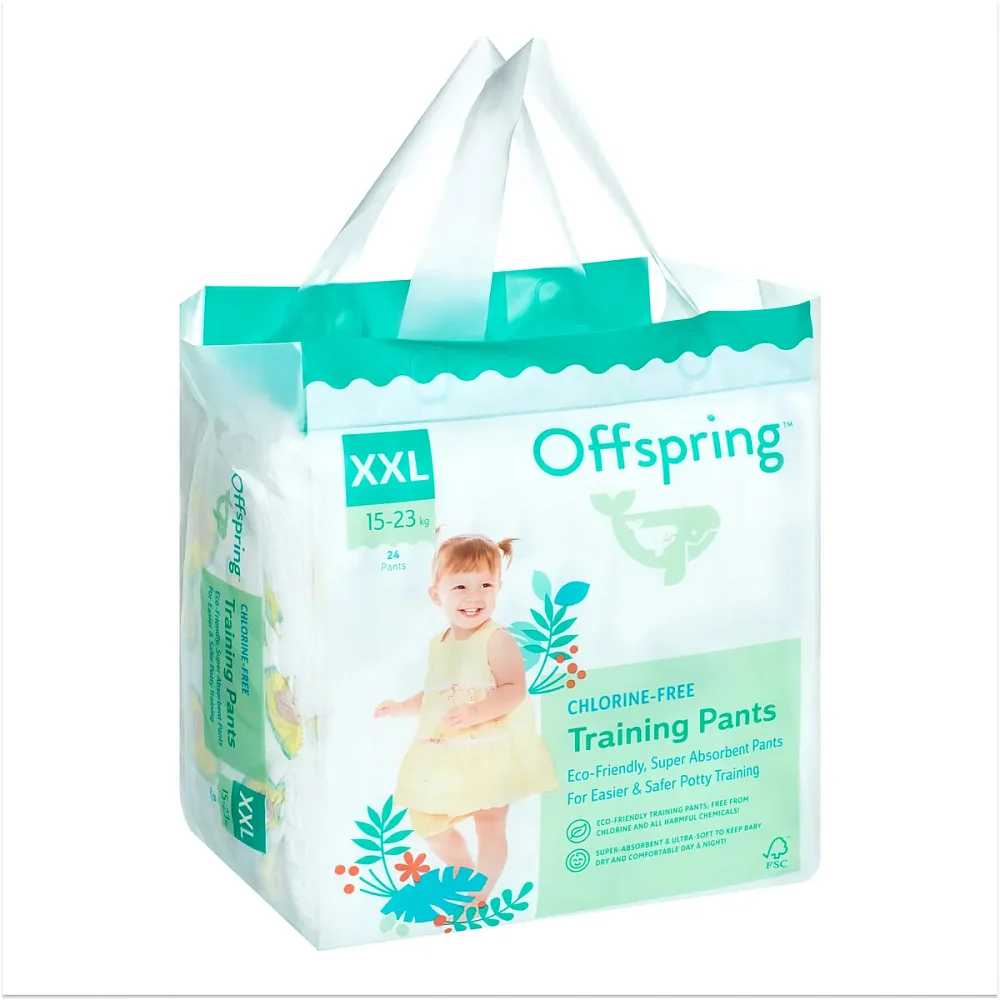 Offspring трусики-подгузники, XXL 15-23 кг. 24 шт. расцветка Авокадо - фото 4