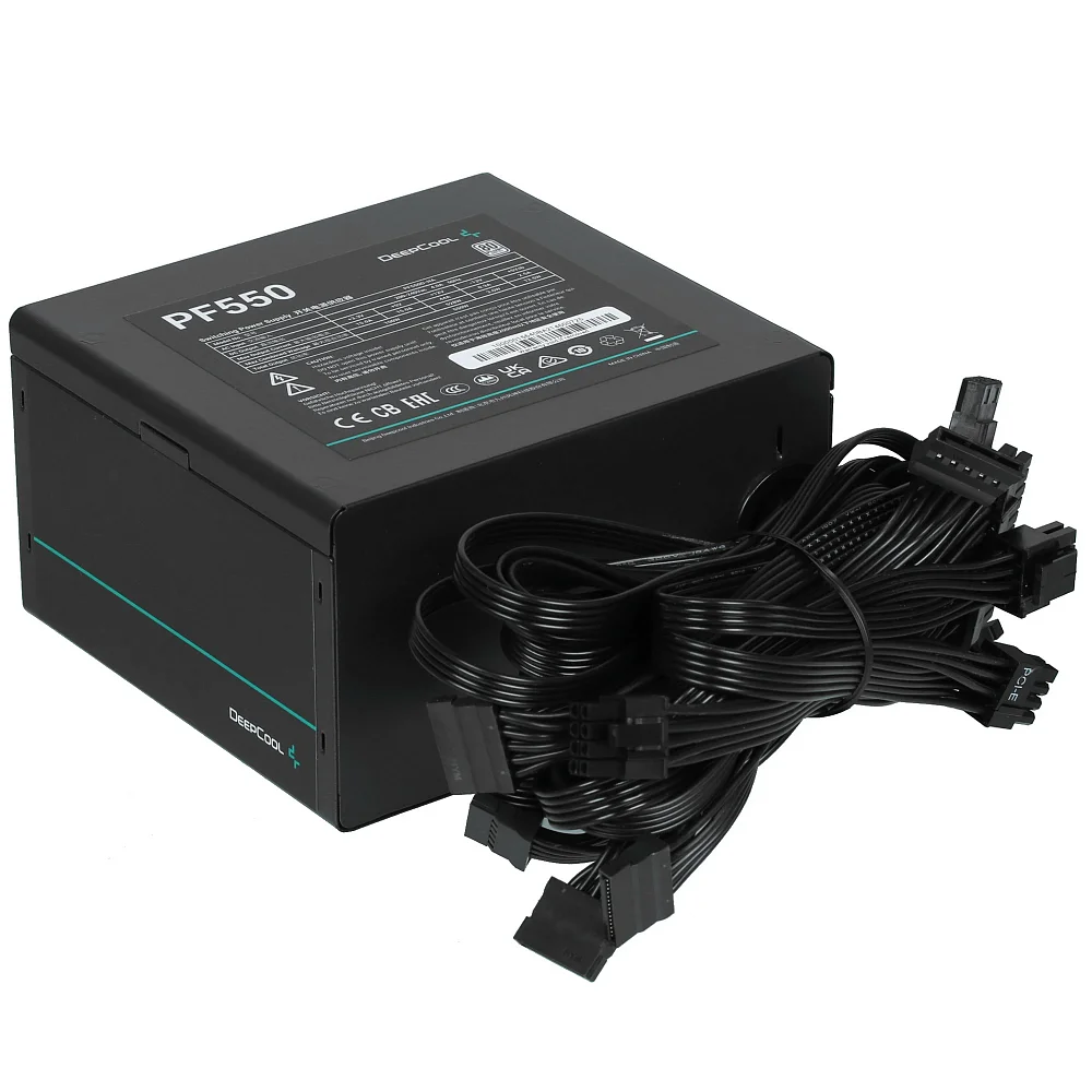Блок питания Deepcool PF550 R-PF750D-HA0B-WDEU чёрный - фото 1