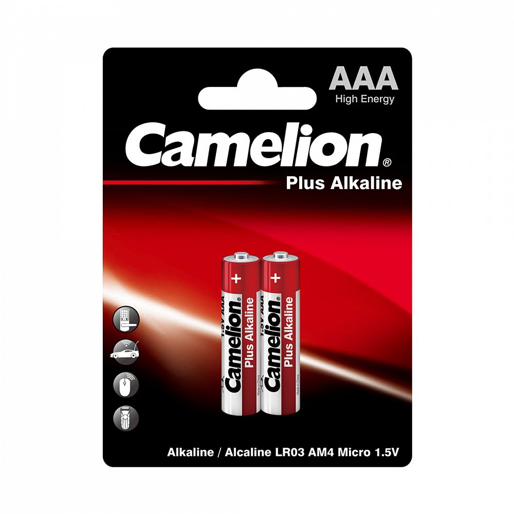 Батарейка CAMELION LR03-BP2 Plus Alkaline AAA 1.5V 1150 mAh