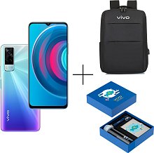 Смартфон Vivo Y53S 8/128Gb Fantastic Rainbow + Рюкзак Vivo YL16 + Gift box BTS 2022 Blue