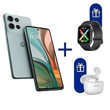 Смартфон Motorola G75 5G 8/256 Succulent Green + Blackview W10 Black + Blackview TWS AirBuds 4 White