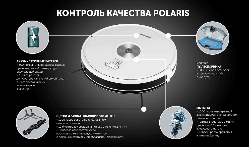 Робот-пылесос Polaris PVCR 3200 IQ HOME AQUA белый - фото 10
