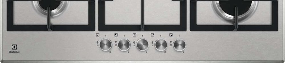 Встраиваемая газовая поверхность Electrolux KGS9536SX (90см, сталь) - фото 3 Встраиваемая газовая поверхность Electrolux KGS9536SX (90см, сталь) - фото 3