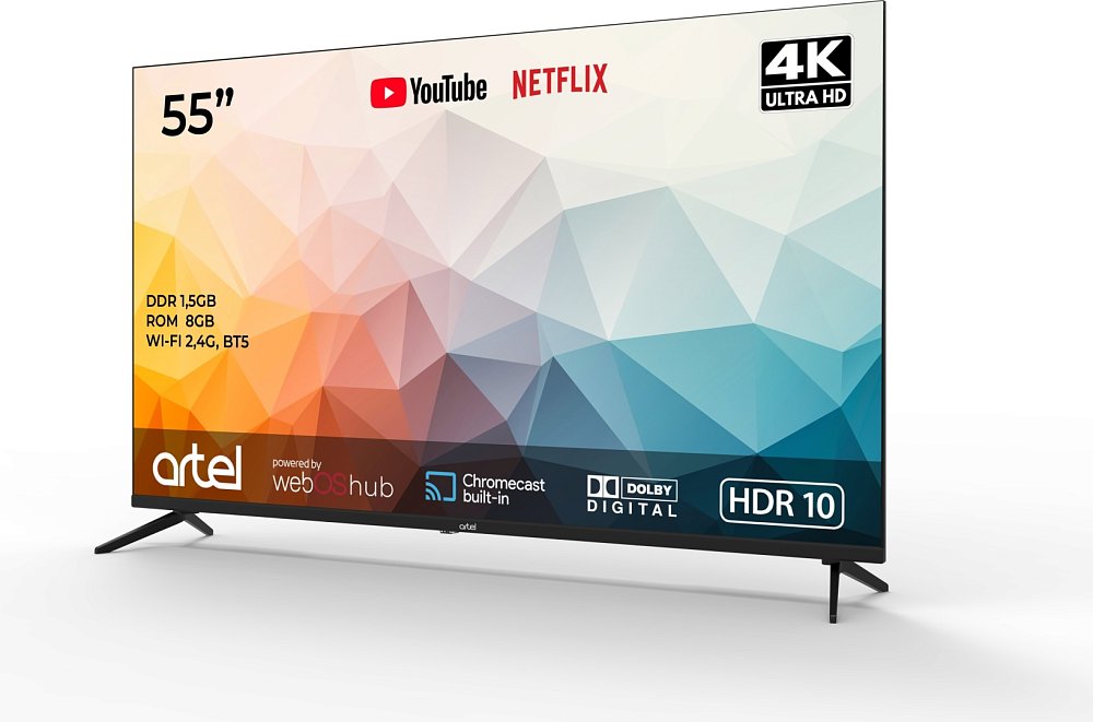 Телевизор Artel TV ART A55MQA800 Чёрный-KZ - фото 4