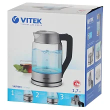 Чайник Vitek VT-7043 прозрачный/черный Чайник Vitek VT-7043 прозрачный/черный
