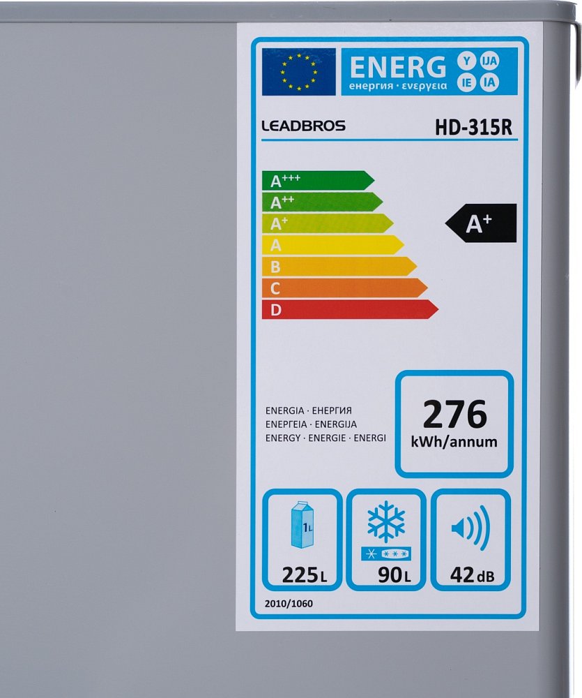 Холодильник Leadbros HD-315R серебристый (W HD-315R) - фото 3