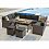 Комплект мебели из иск. ротанга Афина AFM-370A Dark Grey - микро фото 2