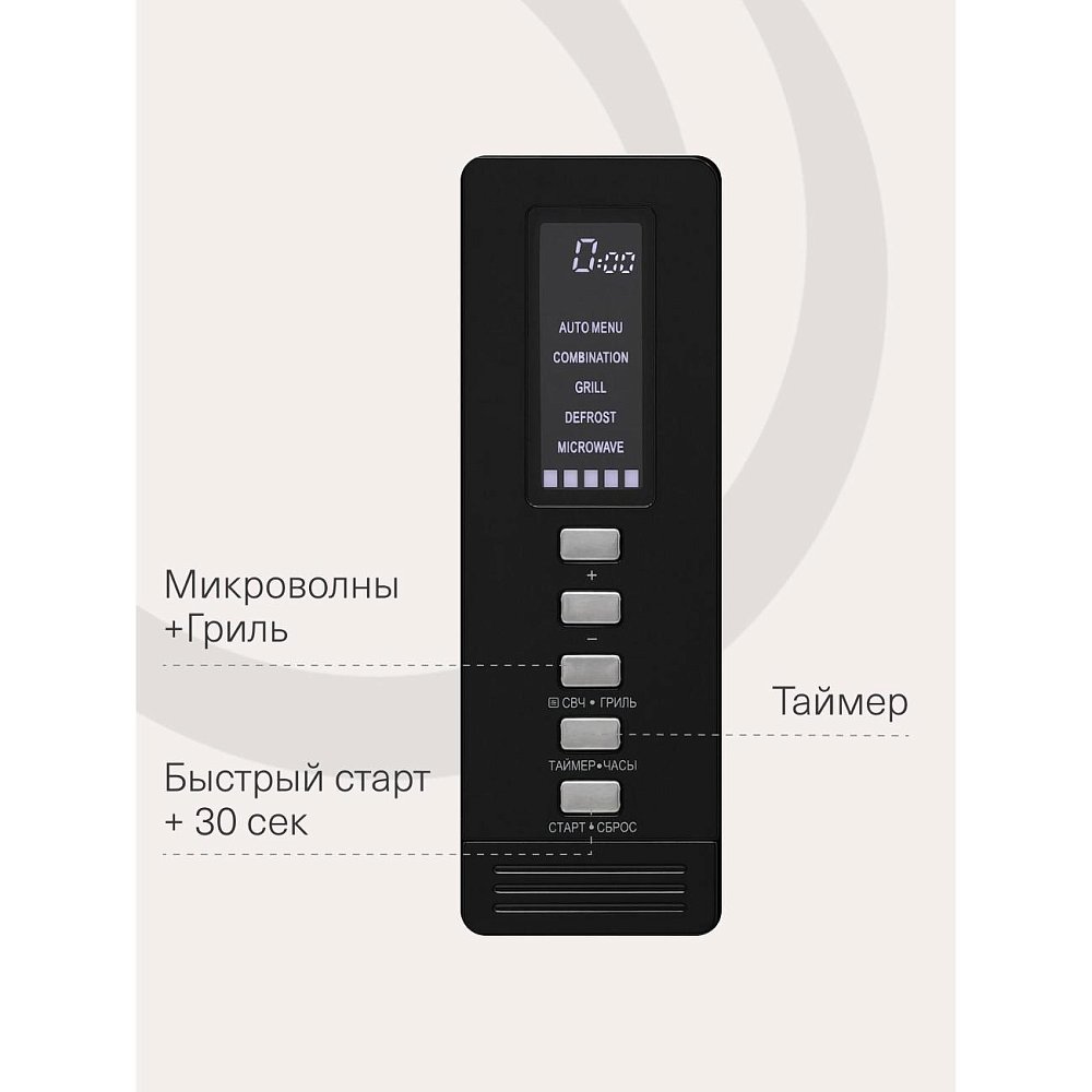 Встраиваемая микроволновая печь KRONA WINDEN 60 BL - фото 9