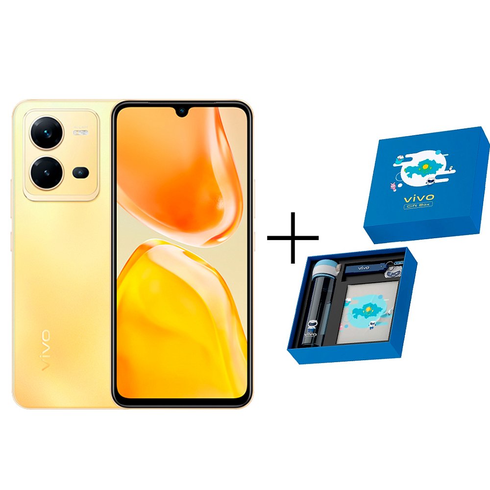 Смартфон Vivo V25E 8/128Gb Sunrise Gold + Gift box BTS 2022 Синий