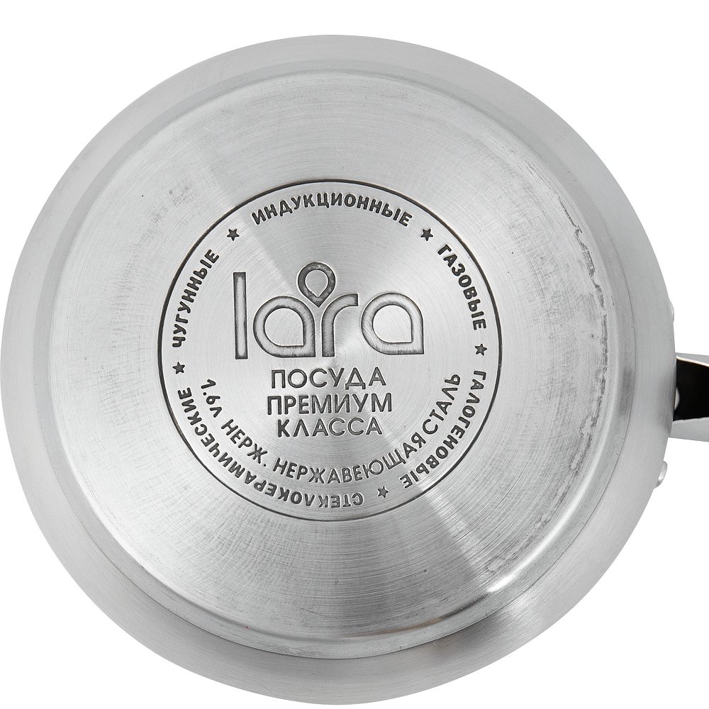 Набор посуды LARA LR02-110 Bell PROMO &lt8 Марта> кастрюля 4.7л, сковорода 24см +сотейник 1.6л