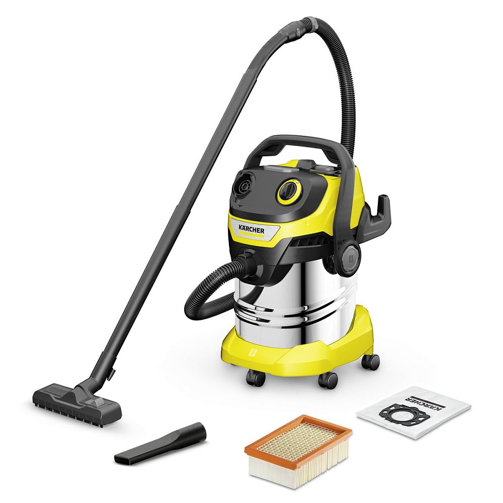 Пылесос Karcher WD 5 S V-25/5/22 Серебристо-желтый - фото 1