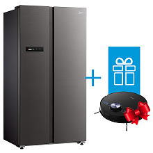 Холодильник Midea MDRS791MIE28 + Робот-пылесос Midea M-7