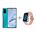 Смартфон Blackview A100 6/128Gb Galaxy Blue + Смарт - часы BlackView R5 Pink