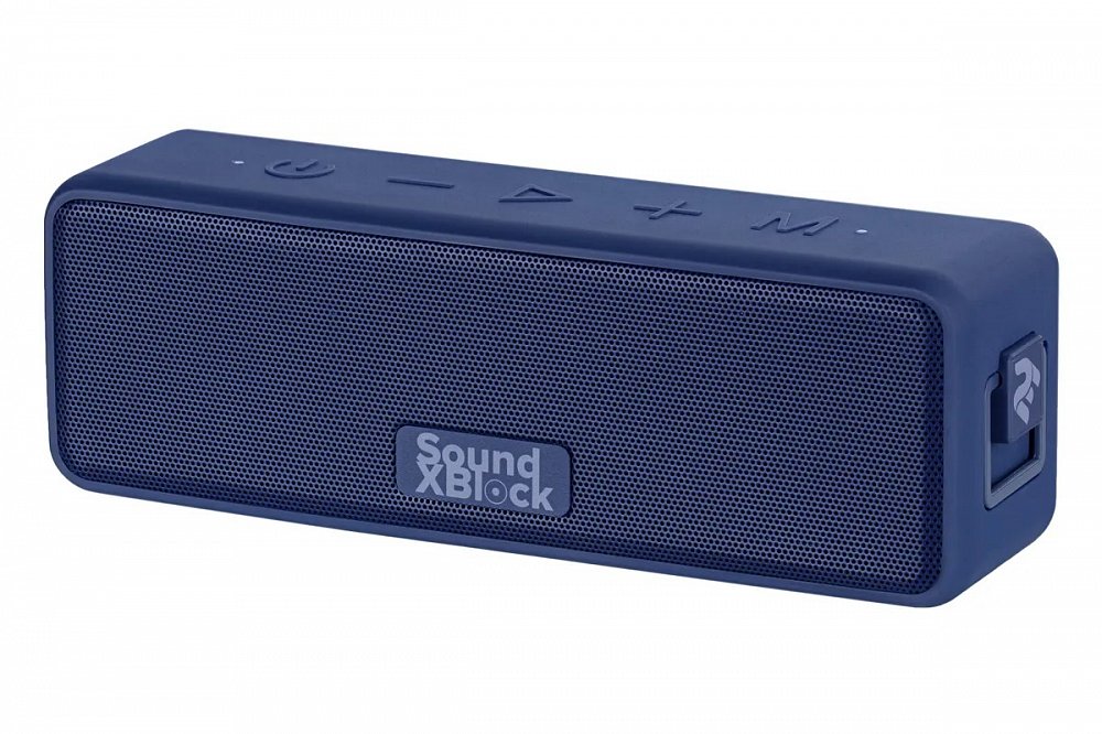 Портативная колонка 2E SOUNDXBLOCK TWS, MP3, WIRELESS, WATERPROOF BLUE - фото 2