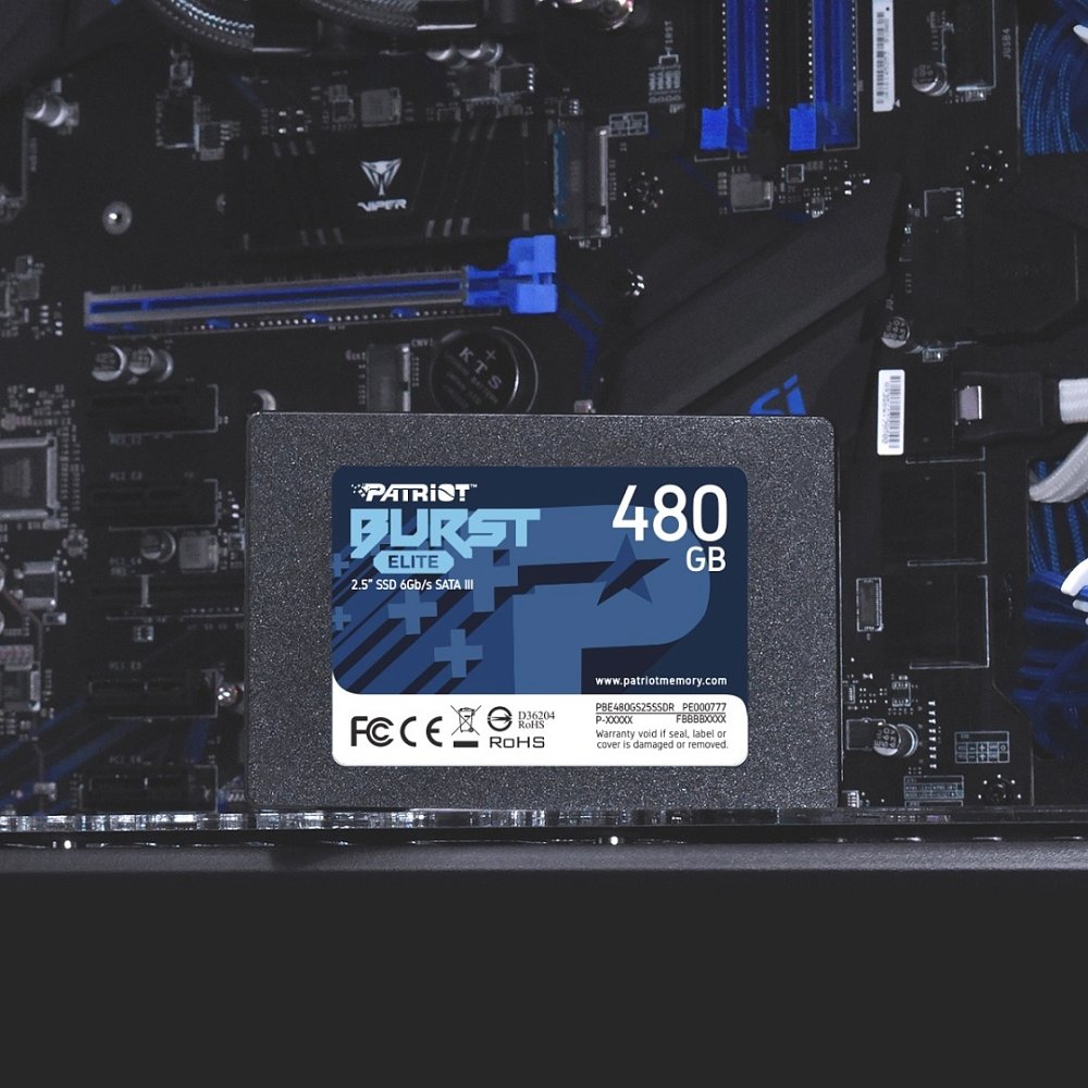 Твердотельный накопитель SSD Patriot Burst Elite PBE480GS25SSDR - фото 5