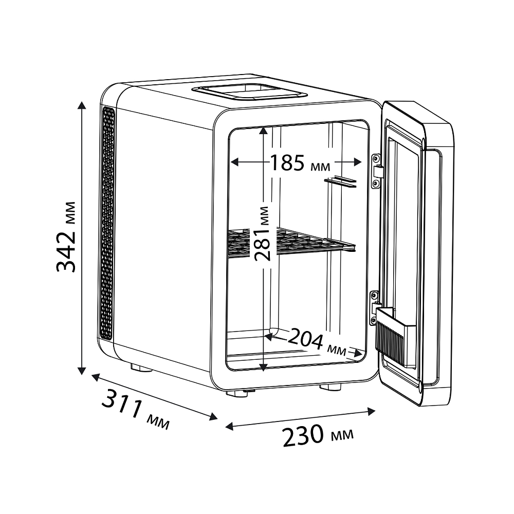 Косметический универсальный холодильник ZUGEL ZCR10 - фото 15