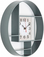 Часы настенные Рубин 3516-002 серый