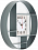 Часы настенные Рубин 3516-002 серый - микро фото 1