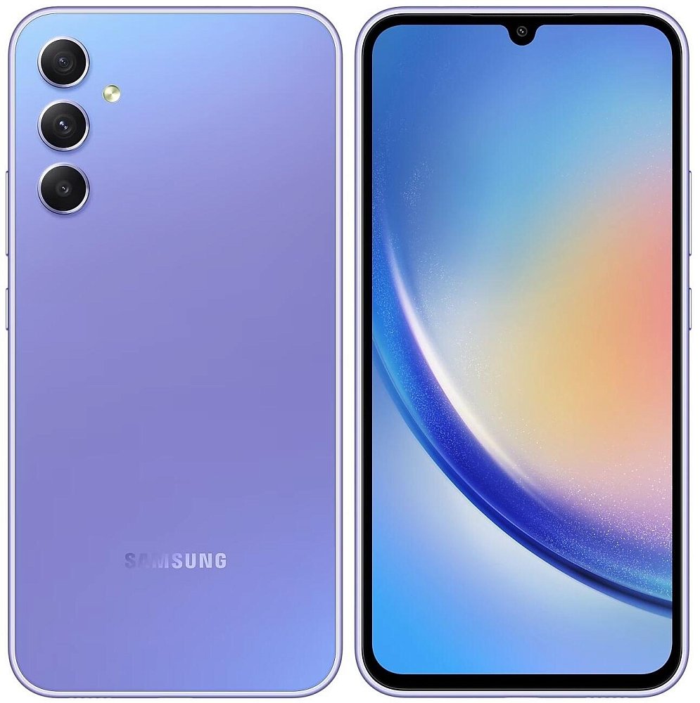 Смартфон Samsung Galaxy A34 5G 6/128GB фиолетовый - фото 1