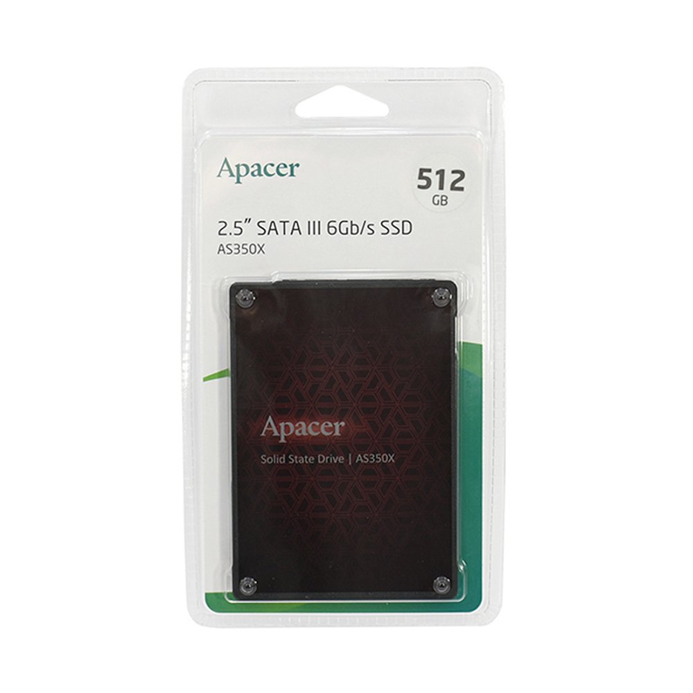 SSD накопитель Apacer AS350X AP512GAS350XR-1 512Gb Черно-красный - фото 3