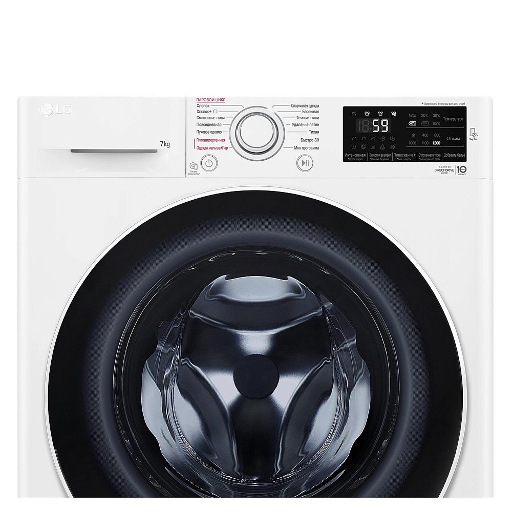 Стиральная машина LG F2J6HSFW белая - фото 12
