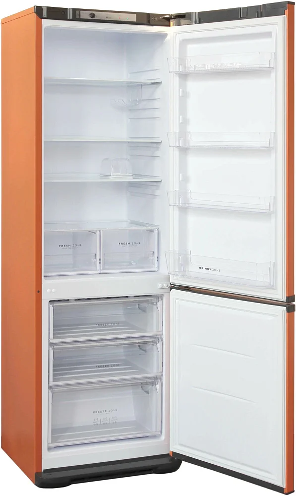 Холодильник Бирюса T627 оранжевый - фото 5