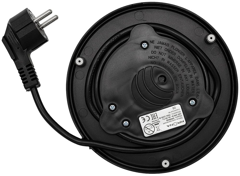 Чайник электрический Krona Digitaler Intelligent черный - фото 4