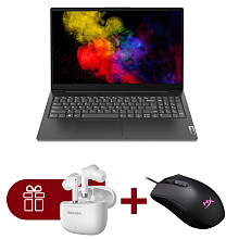 Ноутбук Lenovo V15 G2 ALC(82KD0033RU) + Мышь для игрHyperX Pulsefire Core HX-MC004B (4P4F8AA) +Науш AirBuds 4 White