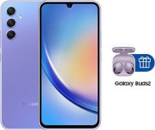Смартфон Samsung Galaxy A34 5G 8/256GB фиолетовый + Galaxy Buds2 SM-R177NLVACIS Violet