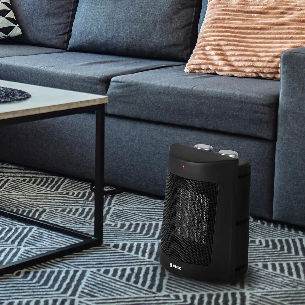 Тепловентилятор Vitek Midnight VT-2064 черный - фото 4 Тепловентилятор Vitek Midnight VT-2064 черный - фото 4