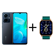Смартфон Vivo Y55 8/128Gb Midnight Galaxy + Смарт часы Vivo Zeblaze Btalk Smart Watch Green