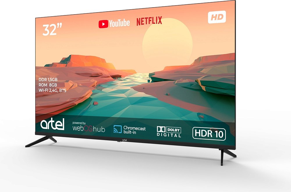 Телевизор Artel TV ART A32MH4800 Чёрный-KZ - фото 2