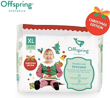 Offspring трусики-подгузники, XL 12-20 кг 30 шт. расцветка Новый год 7769
