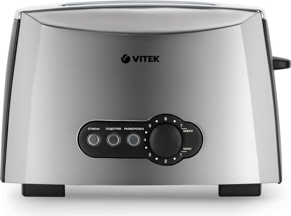 Тостер Vitek VT-7162 серебристый - фото 3