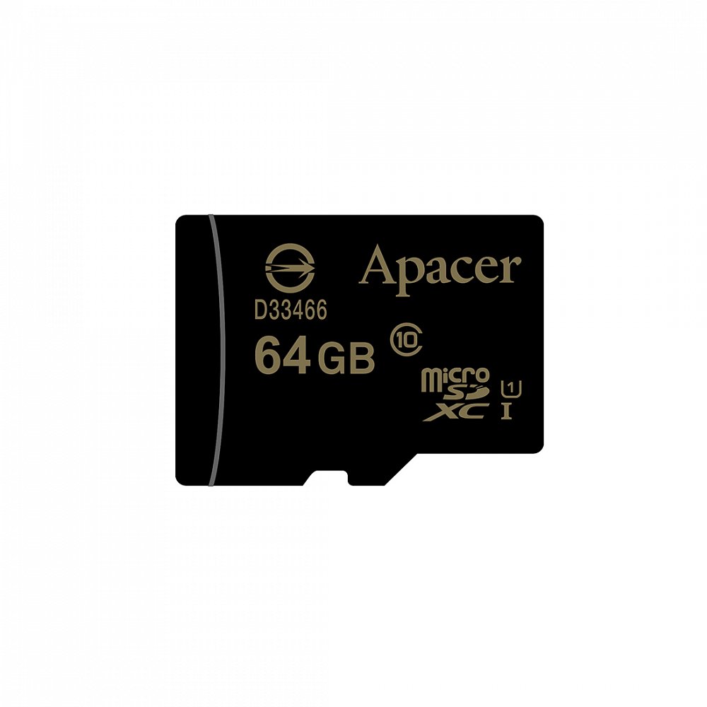 Карта памяти Apacer AP64GMCSX10U1-R  с адаптером SD - фото 2