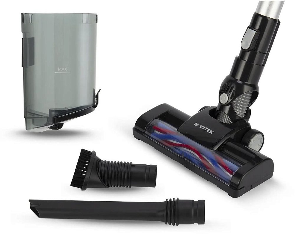 Вертикальный пылесос Vitek Midnight VT-1832 черный/серебристый - фото 4